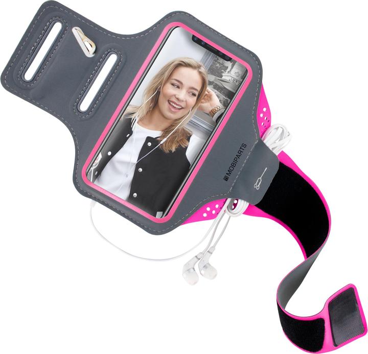 Produktbild Mobiparts Comfort Fit Sport Armband Apple iPhone X/XS Neon Pink
