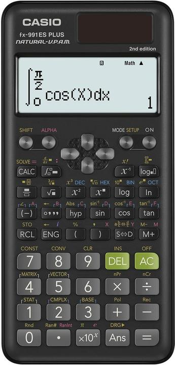 Casio FX991ES Plus 2nd edition (Solarzellen, Batterien)
