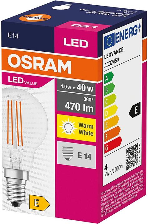 Actual product image Osram Value (E14, 4 W, 470 lm, 1 x, E)