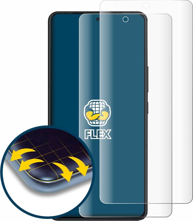 Produktbild BROTECT Fullscreen Schutzfolie Displayschutz Folie Klar Transparent (2 Stück, ASUS ROG Phone 9 Pro)