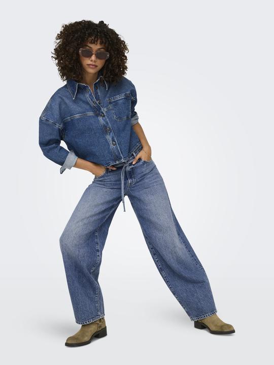 Immagine prodotto Only Jeans a vita media con taglio a palloncino e vestibilità dritta (W28/L32)