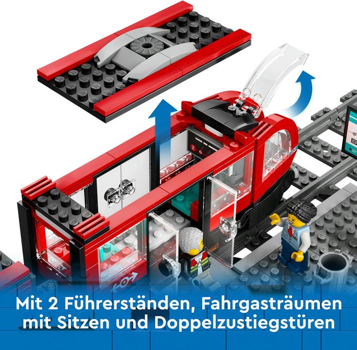 Actual product image LEGO Tram with stop (60423, LEGO City)