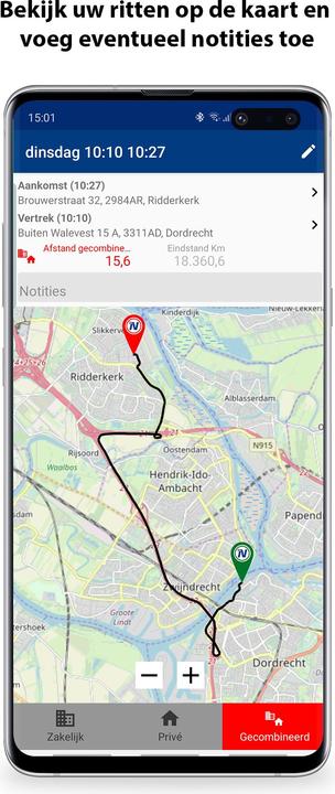Productafbeelding Nedsoft Rittenregistratie Plus (iOS, Android)