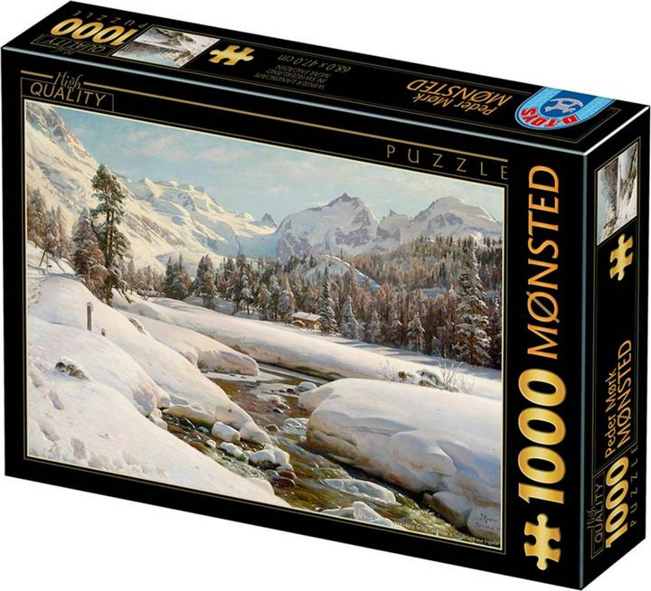 Immagine prodotto D-Toys Puzzle 1000 Peder Mork Monsted, Paesaggio invernale (1000 pezzi)
