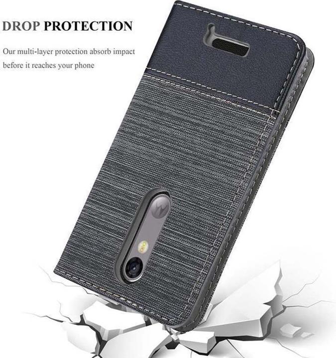 Image du produit Cadorabo Couverture look jeans Book (Motorola Moto X3)