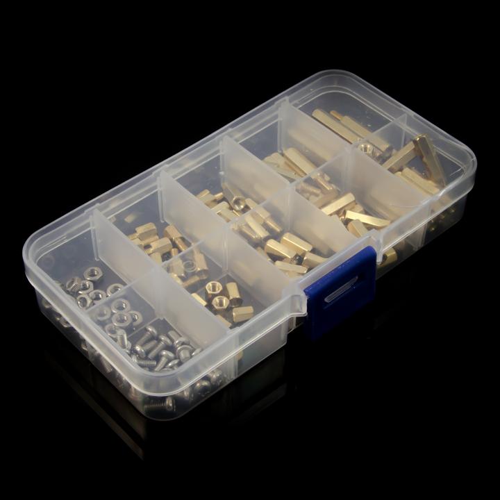 Actual product image Purecrea Hexagonal M3 Spacer Brass Spacer 120 pieces