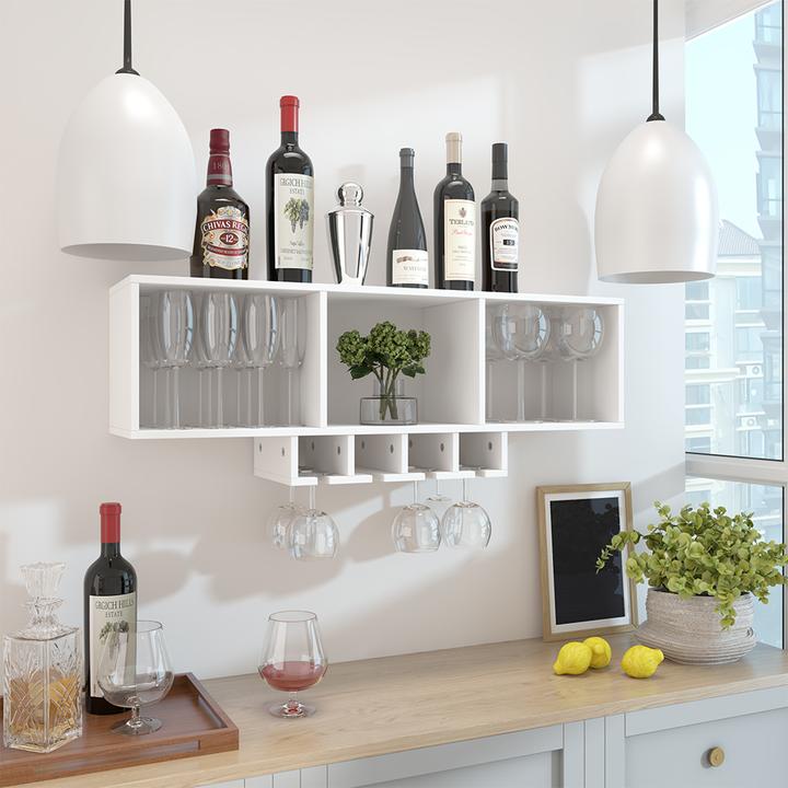 Immagine prodotto Vicco Weinglasregal Vin, Weiss, mit Glashalter