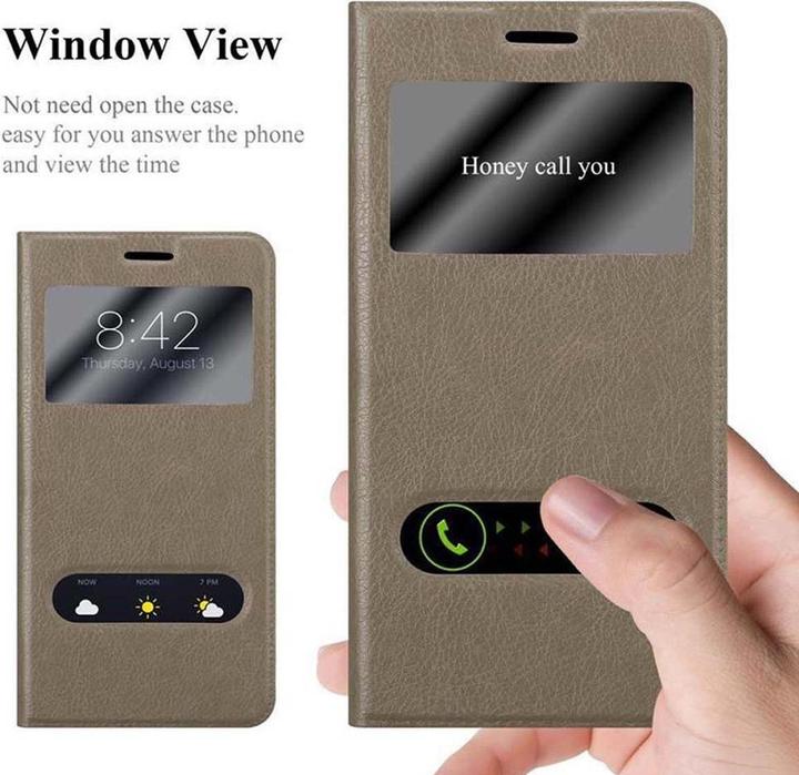 Produktbild Cadorabo Book mit View Doppelfenster Cover (Microsoft Lumia 550)