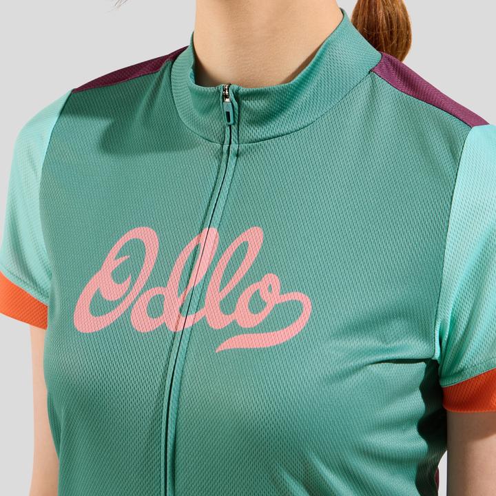 Produktbild Odlo T-shirt s/u collar s/s full zip ESSENTIAL PRINT (XL)
