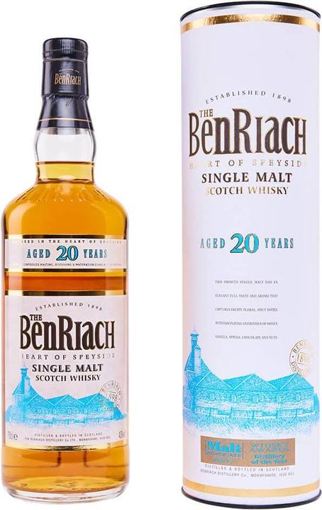 Produktbild BenRiach 20 Years (Single Malt, Scotch Whisky, 1 x 70 cl)