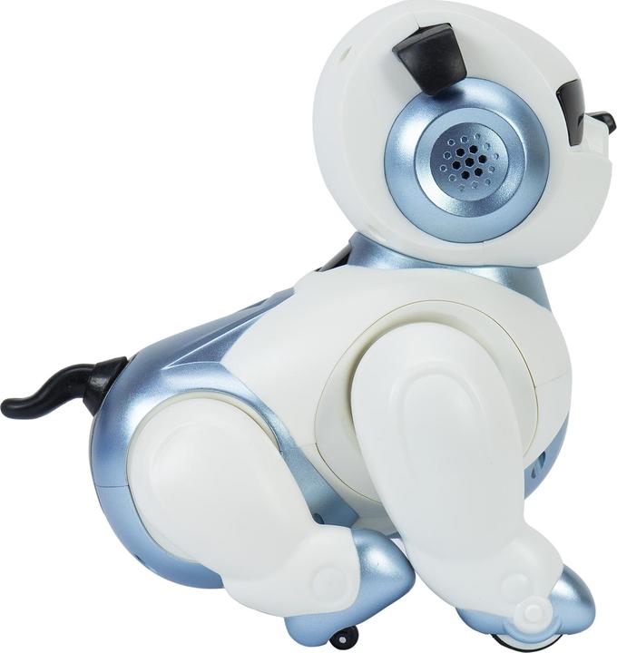 Actual product image PNI Interactive intelligent robot Robo Dog, voice control, touch buttons, white-blue, included