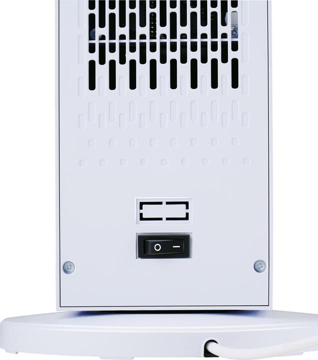 Productafbeelding alpina Turmheizlüfter PTC-2702L, 2000 W, mit Fernbedienung, schwarz-weiss (2000 W)