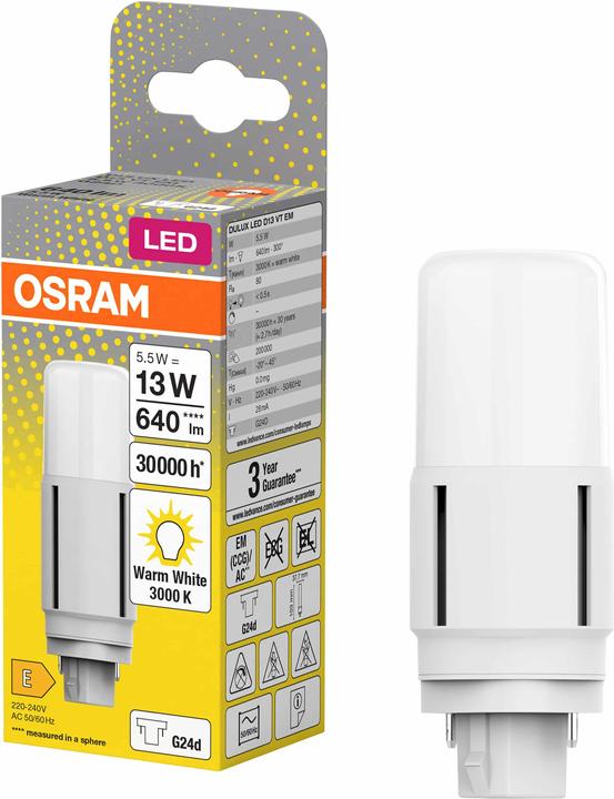 Immagine prodotto Osram Dulux D (G24d, 5.50 W, 640 lm, 1 x, E)