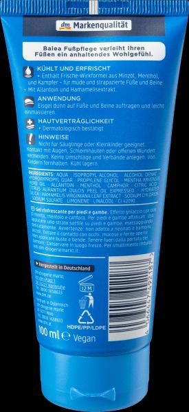 Actual product image dm Balea Foot & leg ice gel (Foot cream & foot gel, 100 ml)