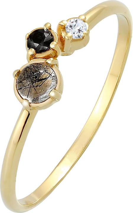 Produktbild Elli DIAMONDS Ring Diamant (0.03 ct.) Topas Turmalin 375er Gelbgold (52, 375/9 K Gold)