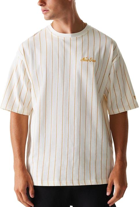 New Era Oversized Shirt - PINSTRIPE off white - XXL (XXL)