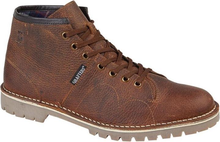 Grafters Schnürstiefel Traditionell Gewachstes Leder