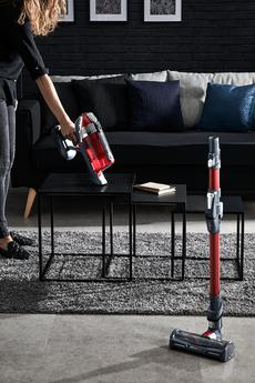 Actual product image Tefal TY9879WO stick vacuum/electric broom Bagless 0.9 L Black, Red
