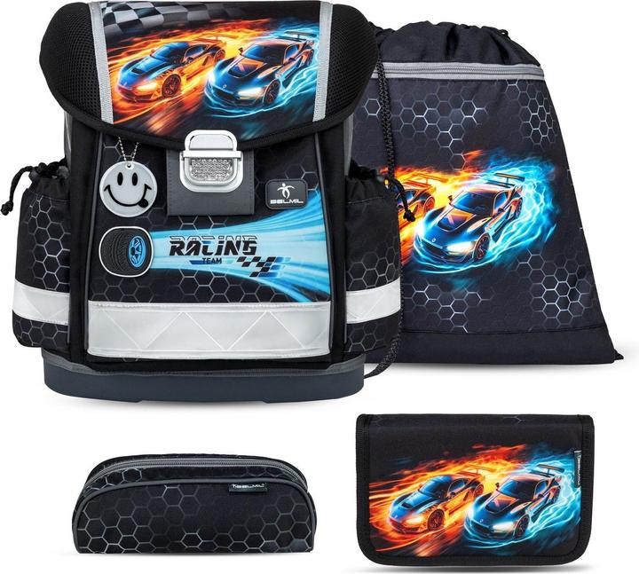 Belmil CLASSY Schulrucksack-Set Race it (19 l)