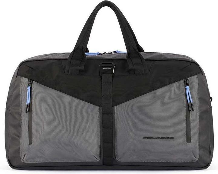Piquadro Spike Weekender Duffle Bag Reisetasche grau/schwarz