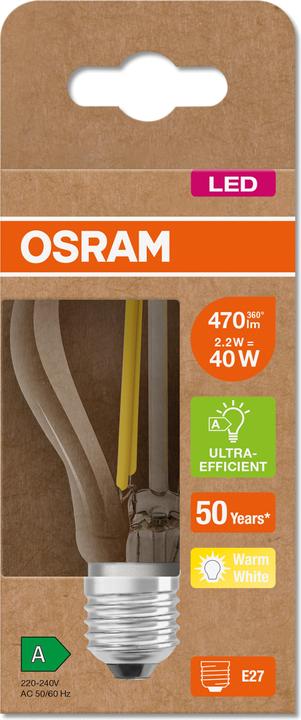Produktbild Osram Led Filament Classic A (E27, 2.50 W, 525 lm, 1 x, A)