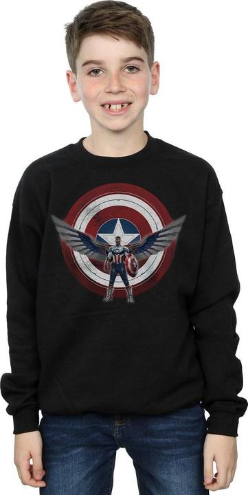 Image du produit - Sweat FALCON AND THE WINTER SOLDIER CAPTAIN AMERICA SHIELD POSE - Garçon (140, 146)