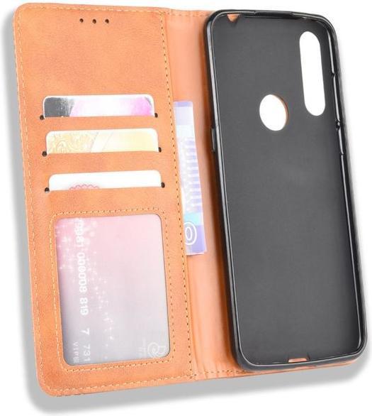 Produktbild MU Classic Retro Leder Bookcover Series (Alcatel 1S (2020), Alcatel 3X (2020))