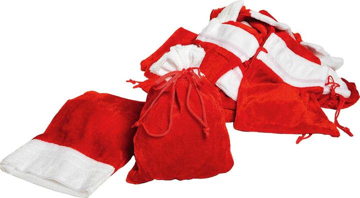 Immagine prodotto VBS Sacchetto di velluto "12 x 16 cm", rosso, 25 pezzi (Scatola da regalo, 25 x)