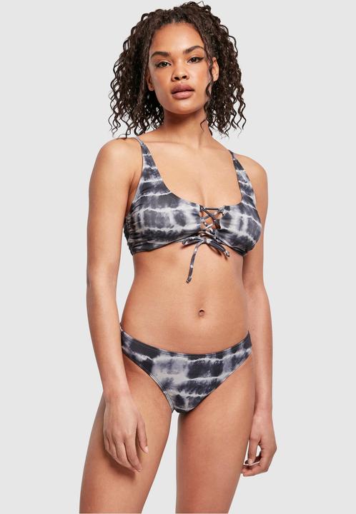 Urban Classics Ladies Lace Up Tie Dye Bikini
