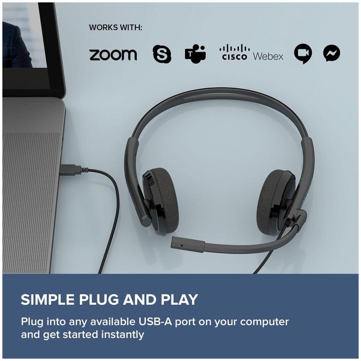 Actual product image Creative Crea Headset HS-220 51EF1070AA001 (Cable, USB-A)