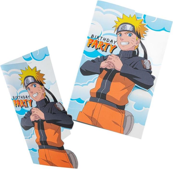 Immagine prodotto Dragon Ball Set di inviti Naruto (8 pz.)