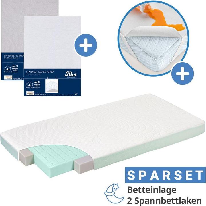 Image du produit Alvi Babymatratzen & Kindermatratzen 4-tlg. Matratzen-Set für Kinderbett 70x140 (70 x 140 cm)