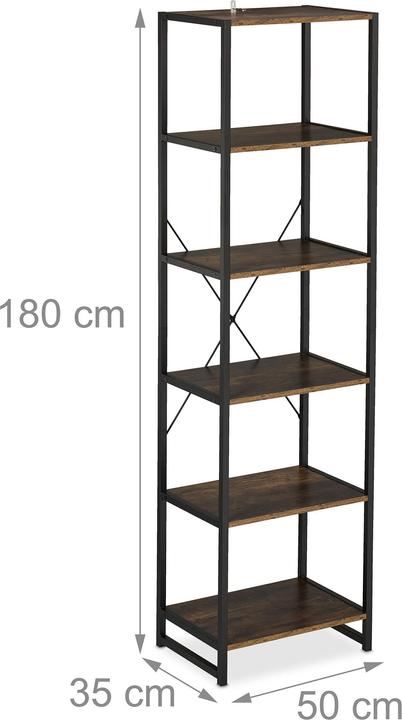 Immagine prodotto Relaxdays Scaffale da-terra (50 x 35 x 180 cm)
