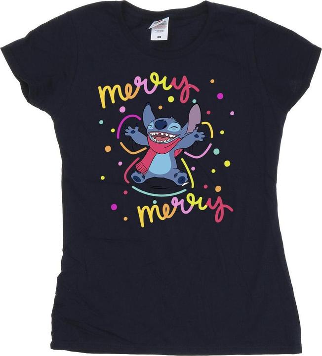 Produktbild Disney Lilo & Stitch Merry Rainbow TShirt (M)
