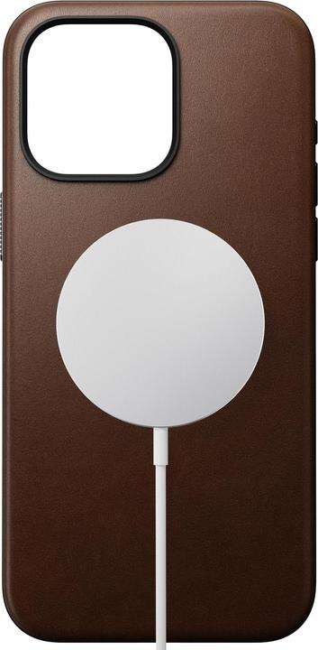 Image du produit Nomad Coque arrière en cuir moderne iPhone 15 Pro Max Marron (Apple iPhone 15 Pro Max)