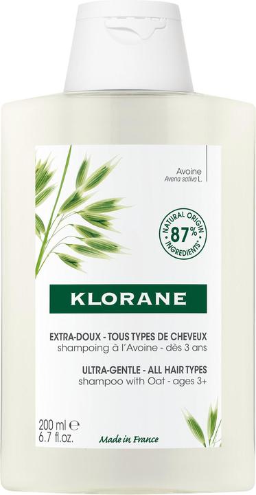 Klorane Extra-sanftes Shampoo mit Hafer (200 ml, Flüssiges Shampoo)
