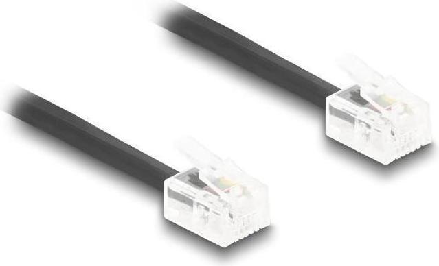 Actual product image Delock Telephone cable / spiral cable RJ11 plug to RJ11 plug