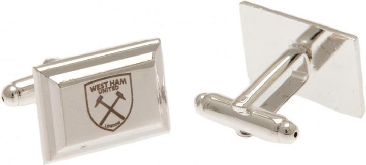 West Ham United FC versilberte Manschettenknöpfe (100% Metall)
