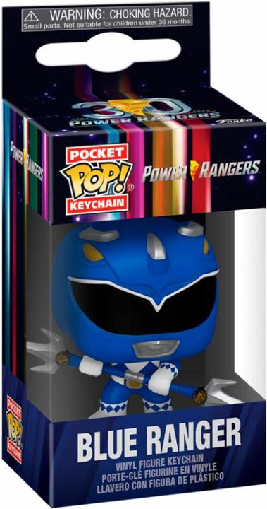 Produktbild Funko Power Rangers 30th présentoir porte-clés Pocket POP! Vinyl Blue Ranger 4 cm (1)