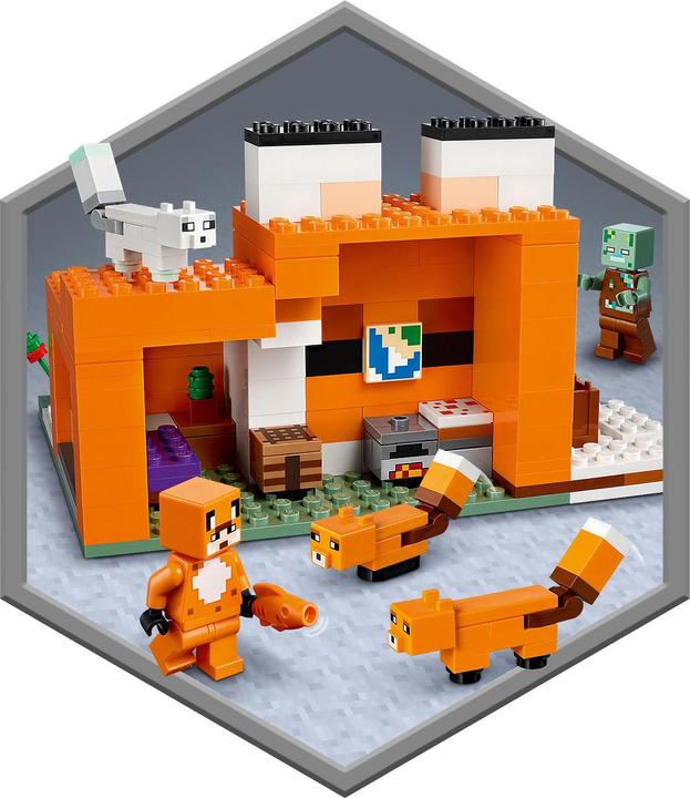 Produktbild LEGO Die Fuchs-Lodge (21178, LEGO Minecraft)
