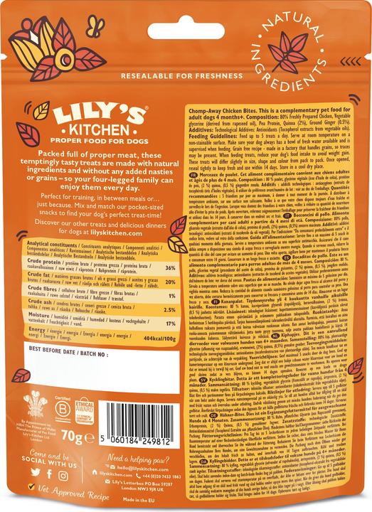 Produktbild Lily's Kitchen Hühnerbissen (Senior, Adult, 1 Stk., 70 g)