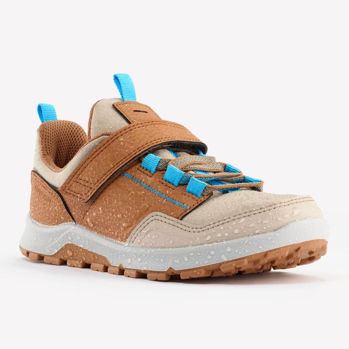 Produktbild Quechua Wanderschuhe Kinder Gr. 28–34 niedrig Klettverschluss Wandern - NH500 braun/blau (32)