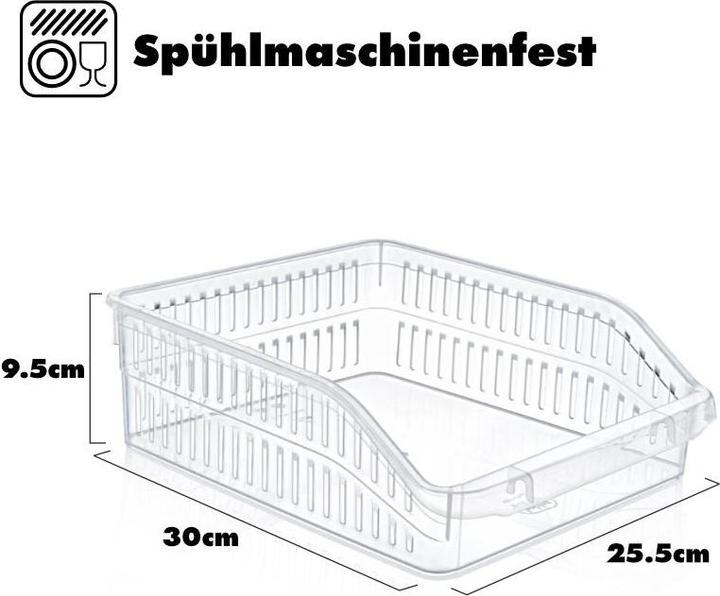 Hermex Kühlschrank-Box Kühlschrankorganizer Aufbewahrungsbox Küchenbehälter