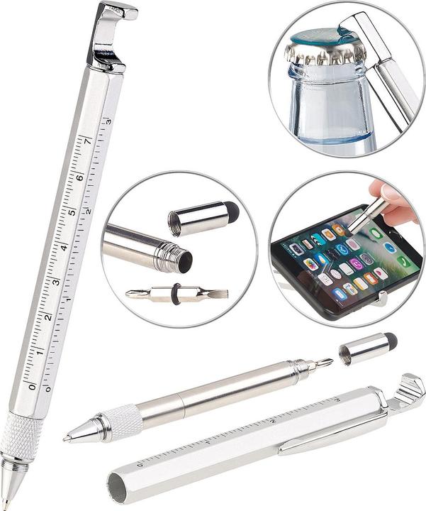 Actual product image Pearl 7in1 ball pen with stylus