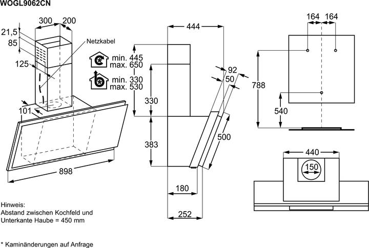 Nutritional values and ingredients Electrolux WOGL9062CN (Wall hood)