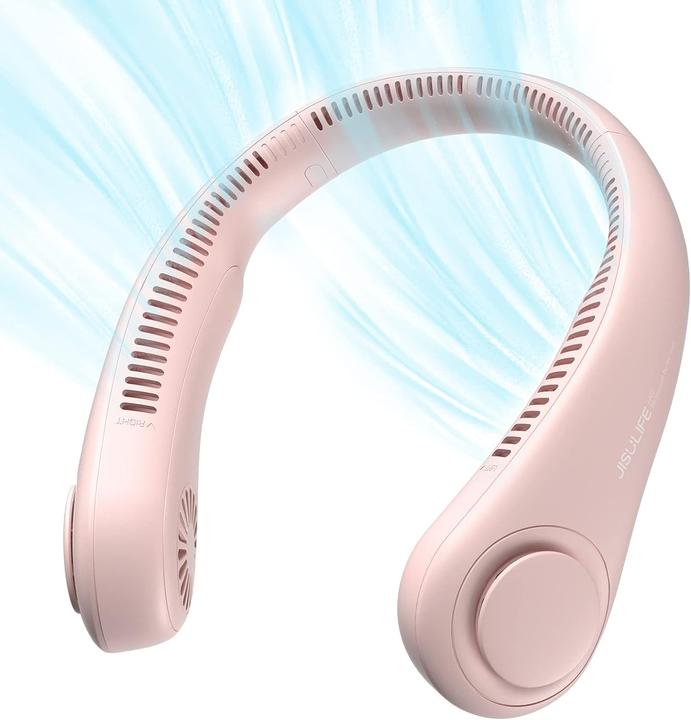 Produktbild Jisulife - Premium Neck Fan Life3 (FA14) - Portable, 4000mAh, 3 Speeds - Pink