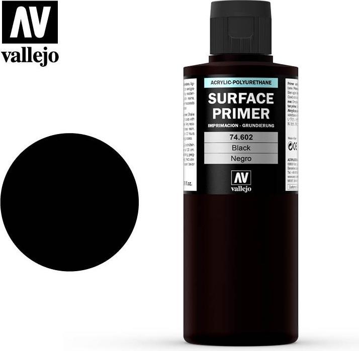 Produktbild Vallejo Surface Primer - Black 200ml (74.602)