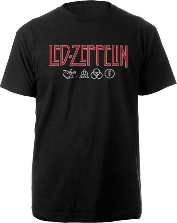 Immagine prodotto Led Zeppelin Maglietta da adulto con logo Symbols (S)
