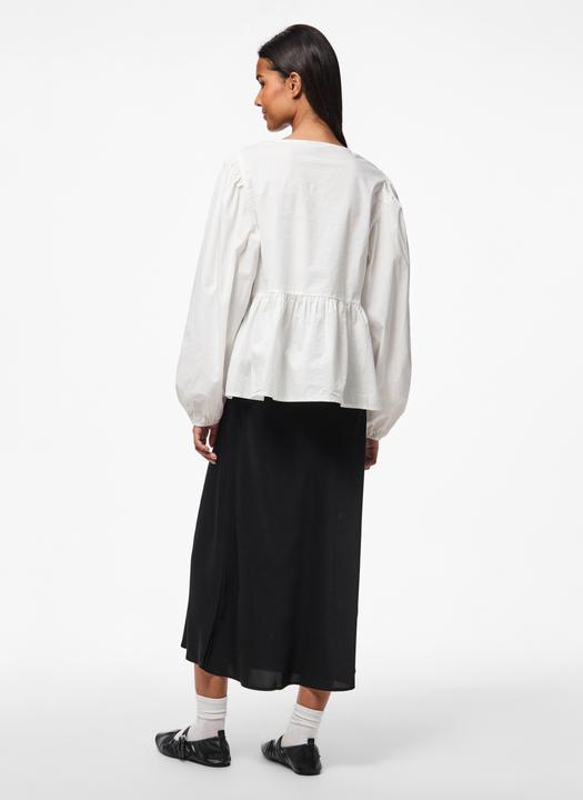 Produktbild Pieces Pcjolly Ls O-Neck Tie Top Wvn Noos Bc (XXL)