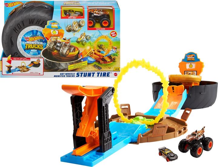 Image du produit Hot Wheels Monster Trucks - Jeu de cascades de pneus
